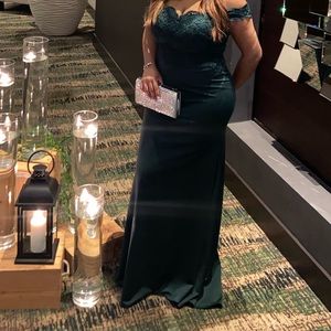 Beautiful Dark Green Fancy Dress for Weddings